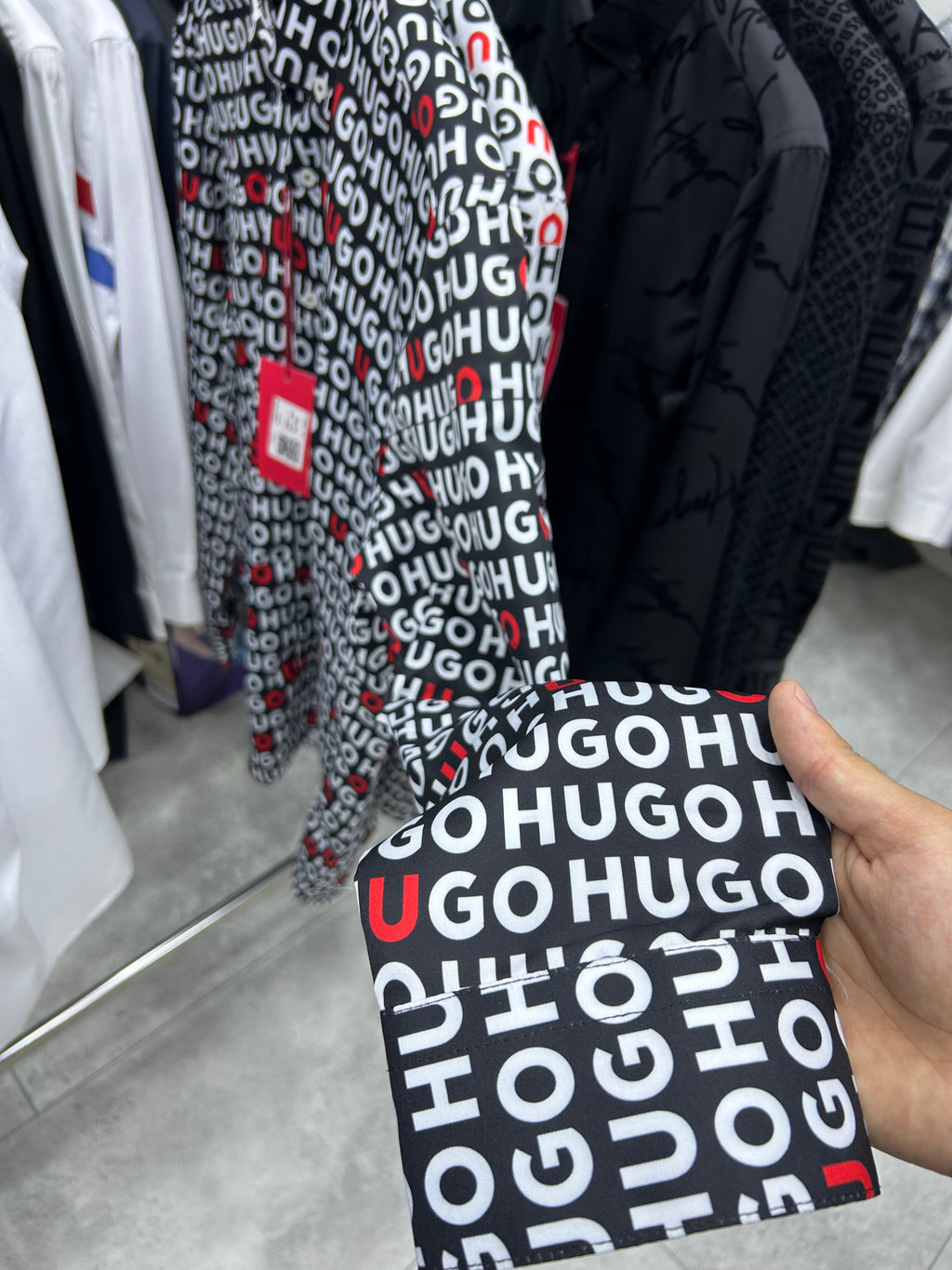Hugo Print Shirt-Black