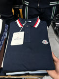 Moncler Blue Polo T-Shirt