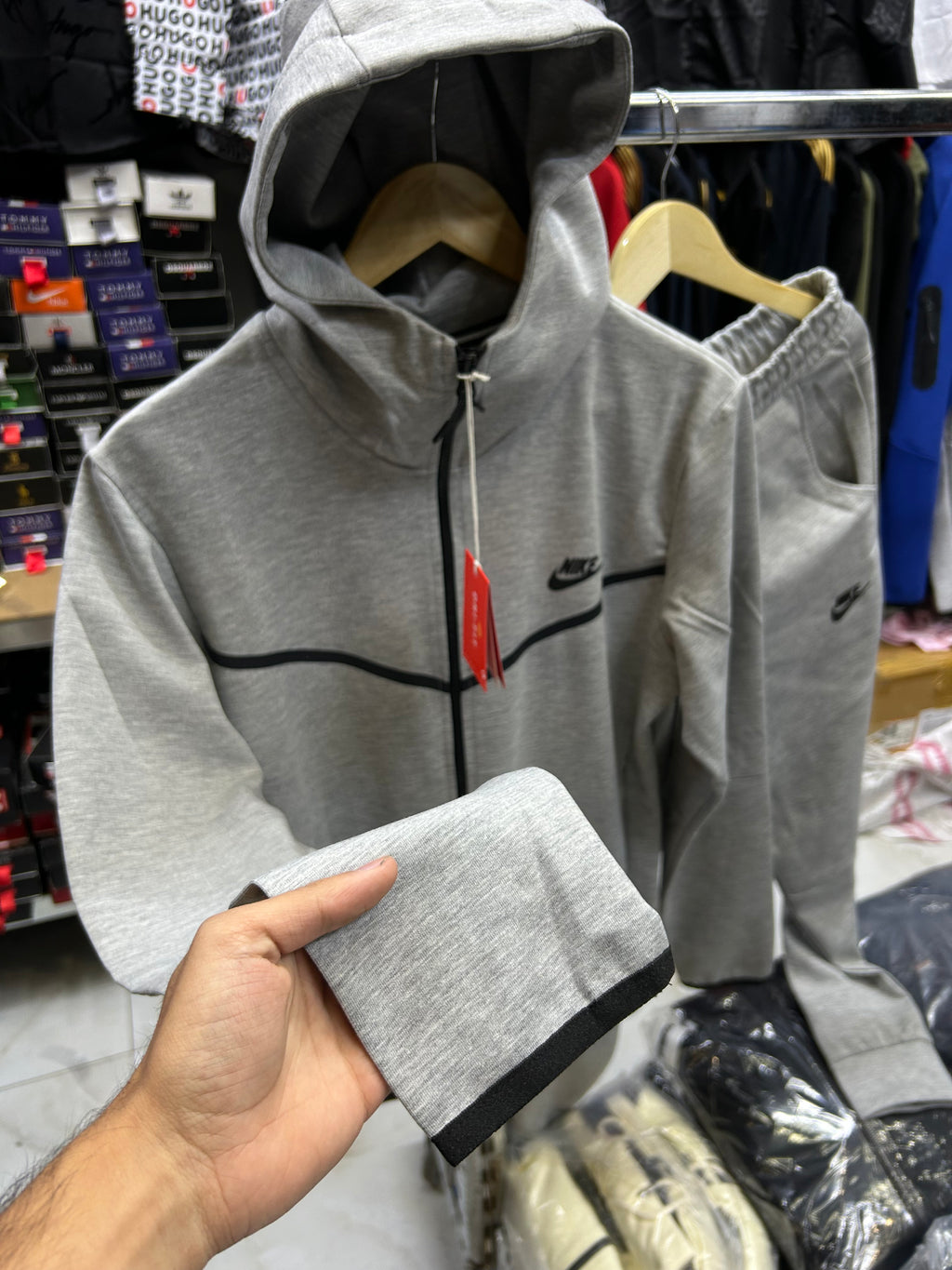 Nike Techfleece Grey-Complet