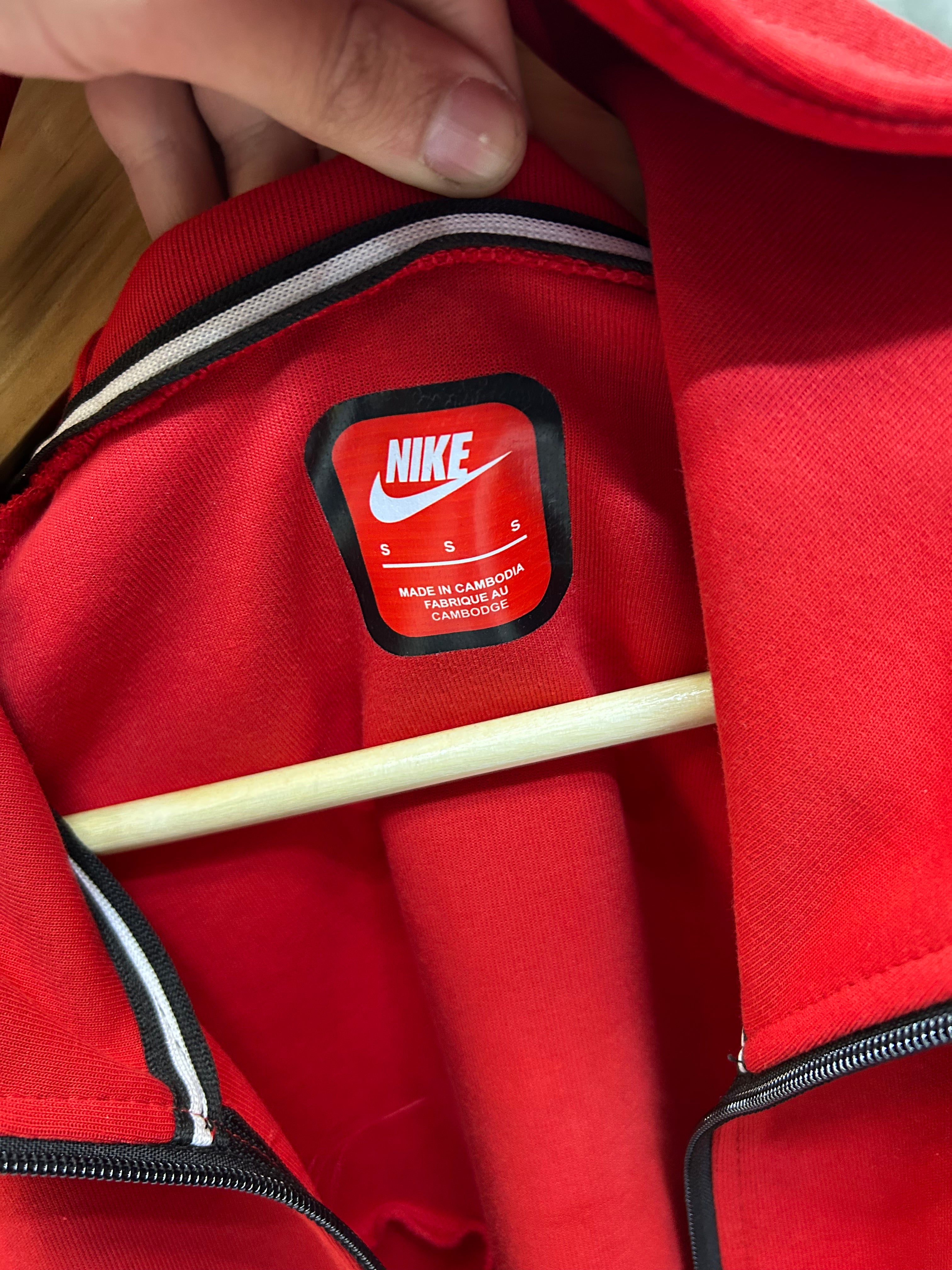Nike Tech Fleece Red Tracksuit