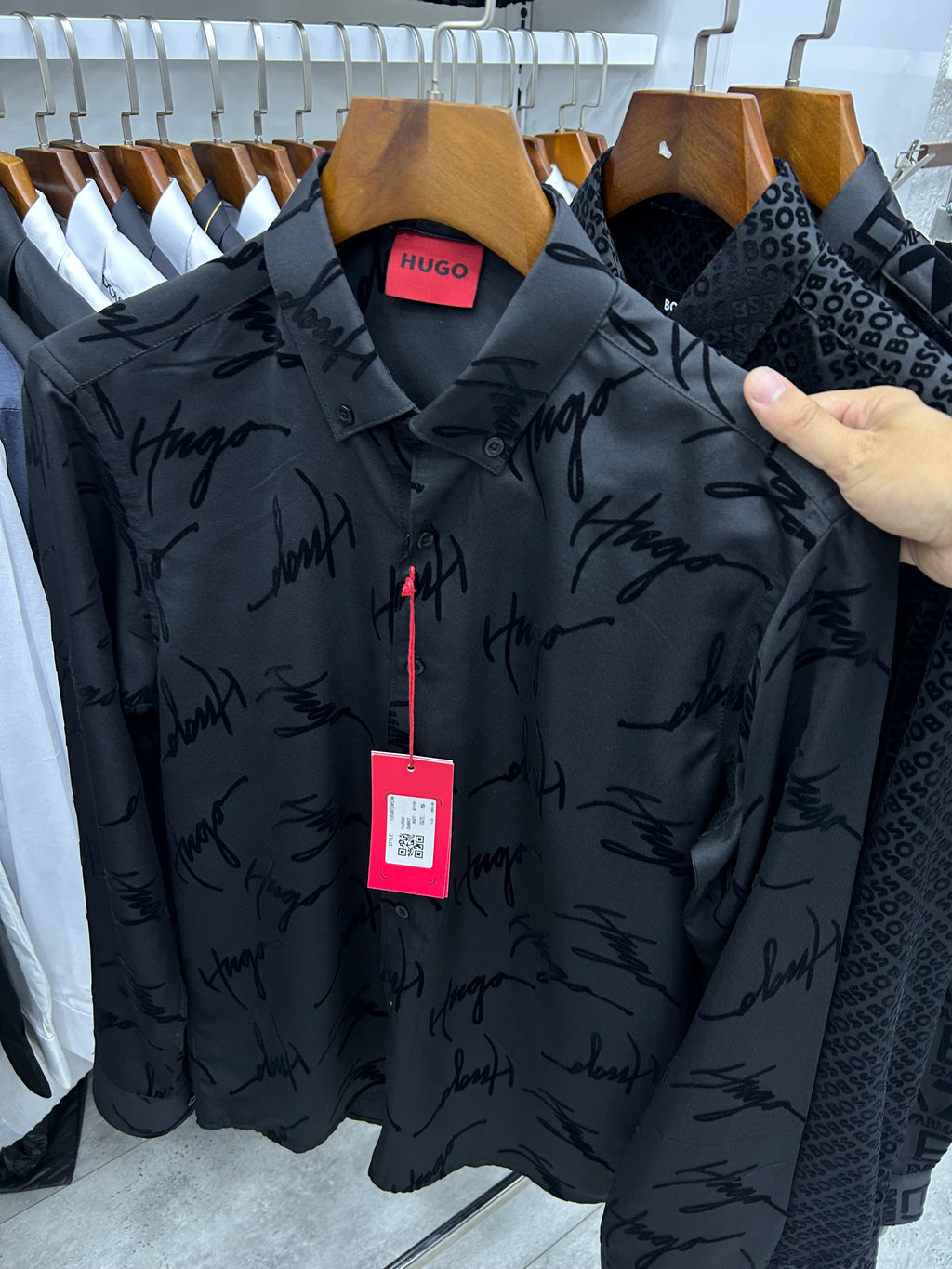 Hugo Designer Shirt-Black