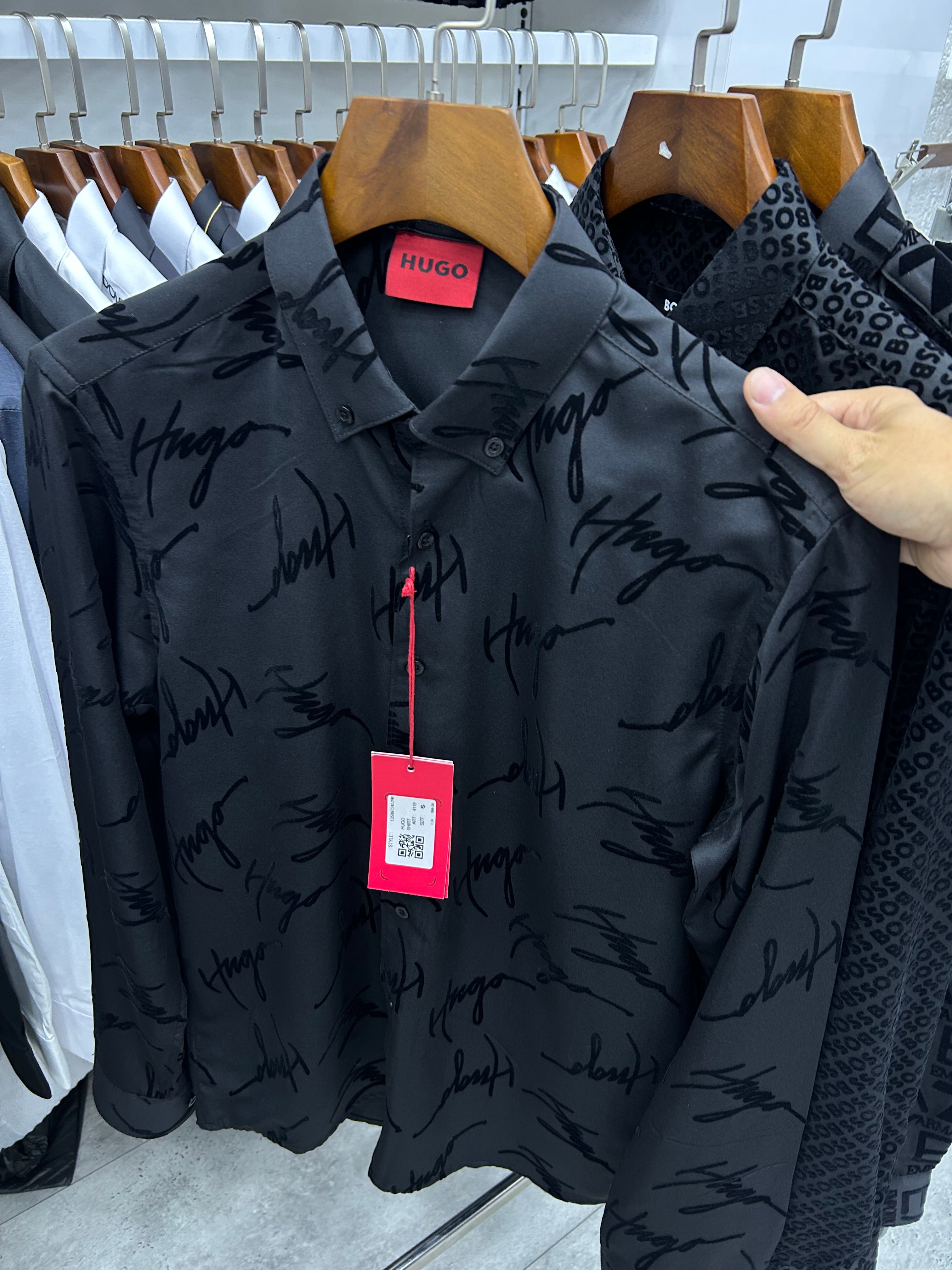Hugo Designer Shirt-Black