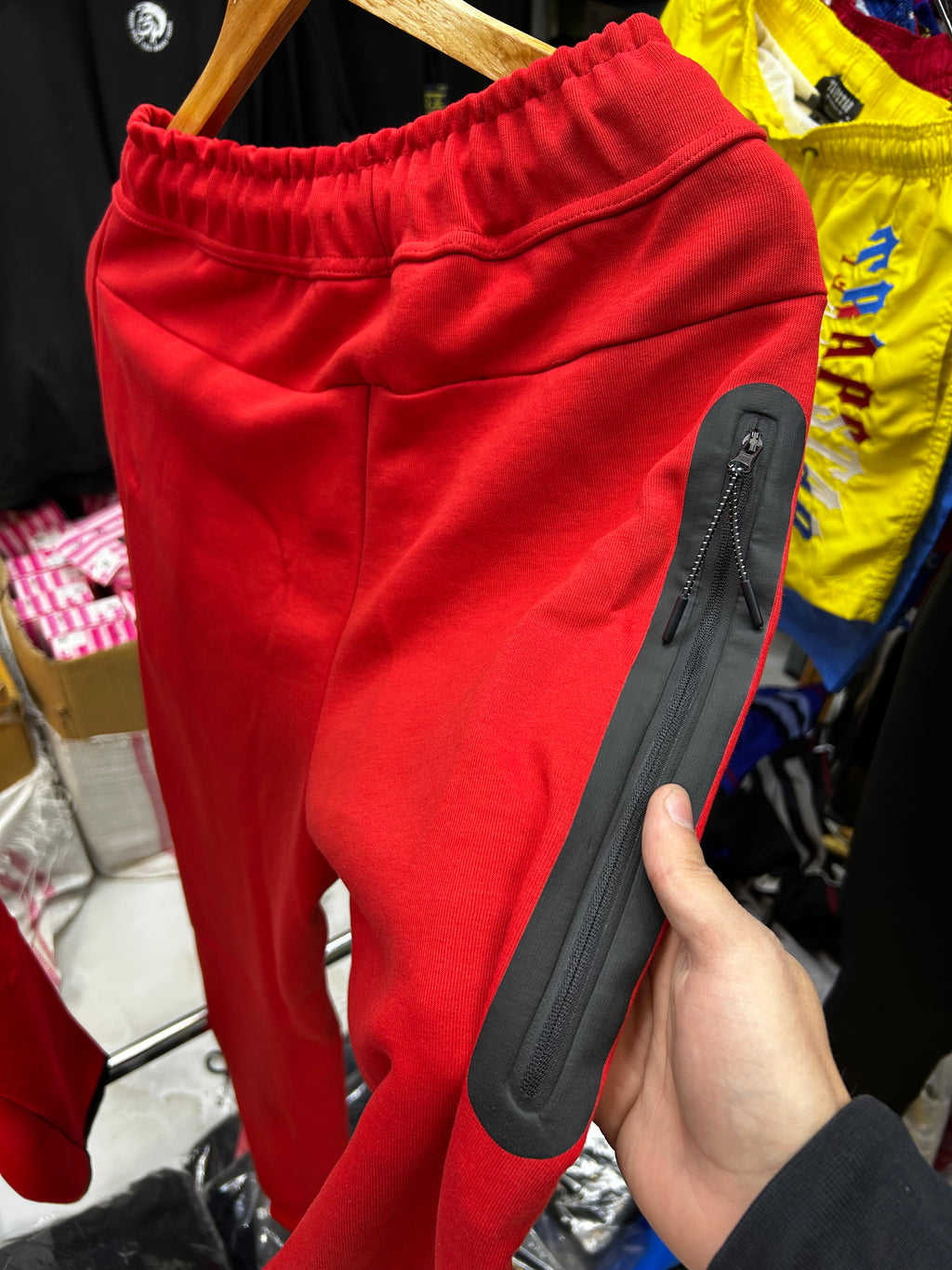 Nike Tech Fleece Red Tracksuit