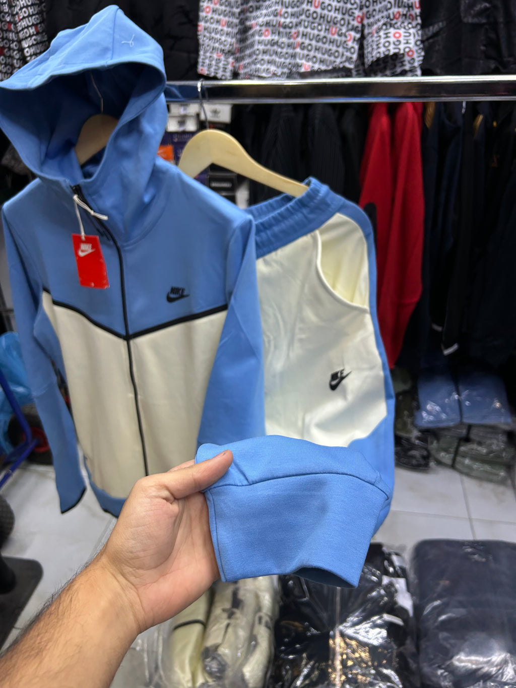 Nike Techfleece Blue-Complet