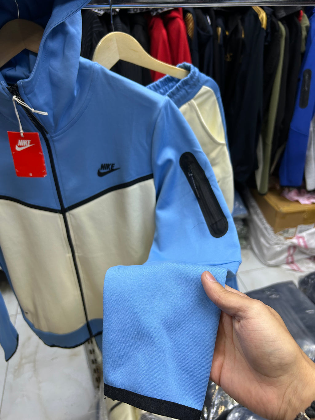 Nike Techfleece Blue-Complet